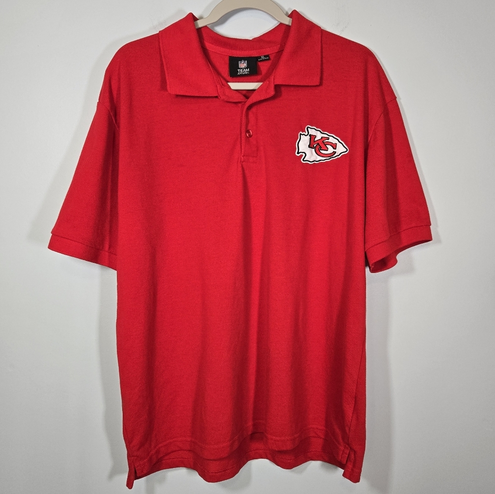 NFL Team Apparel Kansas‎ City Chiefs Red Polo Shirt Men’s XL